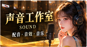 声音工作室与创作者日志原创短剧主题视觉